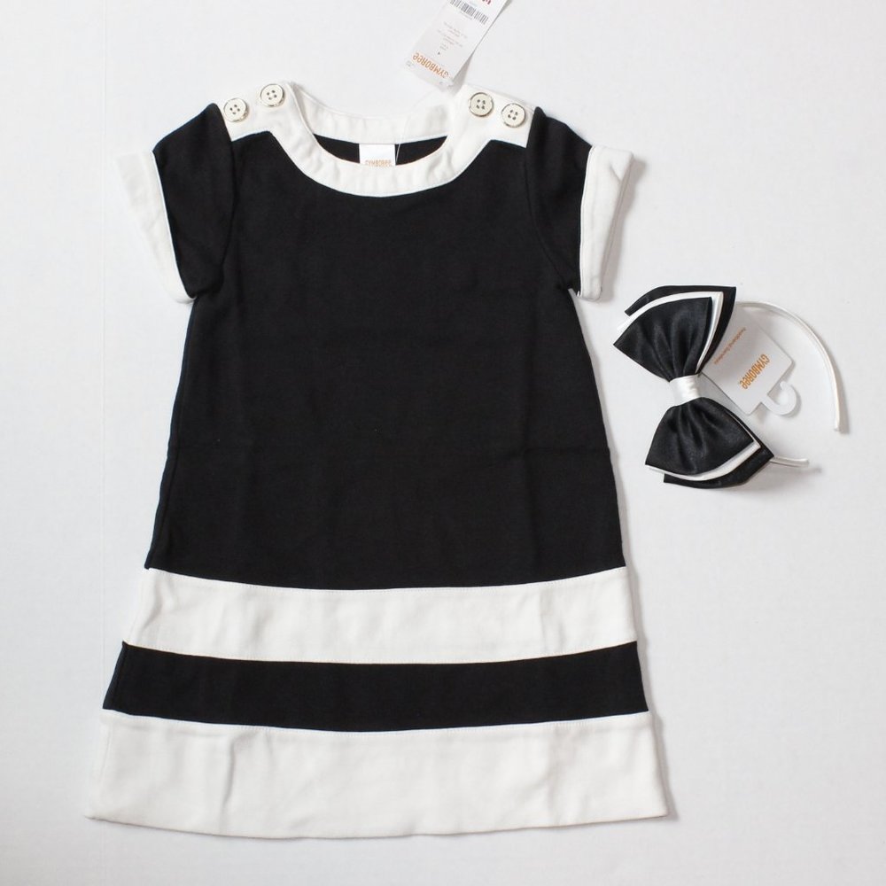 NWT Gymboree size 4 or 5 dress with headband Purrfectly Fabulous